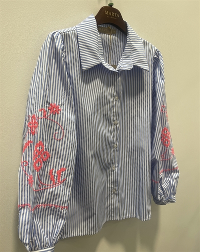 Marta Du Chateau - MDCBellamy Skjorte - Sky 